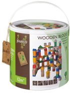 Jouéco wooden blocks in bucket 100pcs - Wooden Blocks