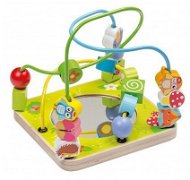 Jouéco Wooden Labyrinth with Mirror and Beads - Motor Activity Maze