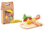 Jouéco drevené krájacie ovocie 14 ks - Potraviny do detskej kuchynky