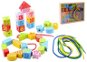 Jouéco Wooden String Shapes 34 pcs - Bead Track