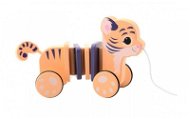 Jouéco The Wildies Family Wooden Tiger - Push and Pull Toy