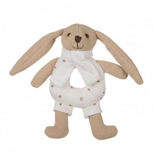 Canpol babies Zajíček Bunny s chrastítkem béžový  - Plyšák - Hlavní obrázek