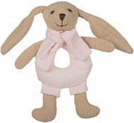 Canpol babies Plüschhase Bunny mit Rassel - rosa - Kuscheltier