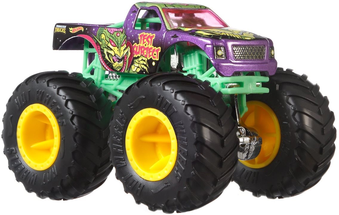 Hot wheels monster sales trucks test subject