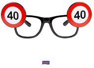 Costume Accessory Party Glasses Birthday Road Sign - 40 - Doplněk ke kostýmu