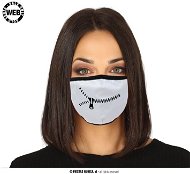 Fabric Drape - Zipper Motif - Carnival Mask