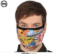 Látková Rúška – Motív Komiks - Karnevalová maska