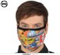 Látková Rúška – Motív Komiks - Karnevalová maska