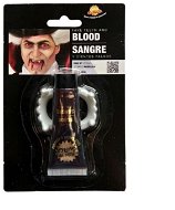 Upírie zuby s umelou krvou 20 ml – upír – vampír – drakula – Halloween - Doplnok ku kostýmu