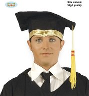 Black Graduation Cap - Luxury - Unisex - Costume Accessory