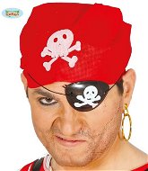 Karnevalová maska Sada Pirát - Šátek, Náušnice a Páska Na Oko - Unisex - Karnevalová maska