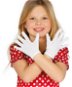Rukavice detské biele – 17 cm - Doplnok ku kostýmu