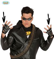 Rukavice Rocker – Motorkár – 13,5 cm - Doplnok ku kostýmu