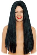 Wig Black Long Wig - Paruka