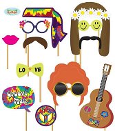 Party Accessories Photo Accessories - Photo corner - Hippies - 12 pcs - Party doplňky