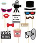 Photo Accessories - Photo corner - Hollywood - Film Party - 12 pcs - Party Accessories