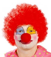 Wig Red Clown Wig - Afro - Paruka