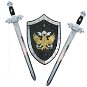 Knight Set, 2 Swords with Shield - Costume Accessory