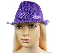 Purple Hat with Sequins - Costume Accessory