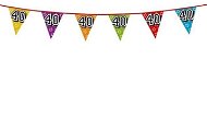 Birthday Garland - Flags “40“ Holographic Color - 800 cm - Garland