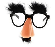 Párty okuliare Profesor Čierne s fúzami - Doplnok ku kostýmu