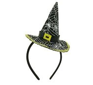 Klobúčik čarodejnice Na Čelenke/Halloween - Doplnok ku kostýmu
