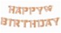 Girlanda Girlanda Happy Birthday – Narodeniny – Ružovo-zlatá - Rosegold, 11 × 160 cm - Girlanda