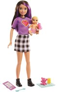 Barbie Opatrovateľka Skipolly Pocketer + bábätko a doplnky - Bábika