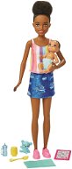 Barbie Gyermekgondozónő vállpántos topban + baba kiegészítőkkel - Játékbaba