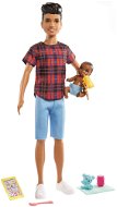 Barbie Opatrovateľ Ken + bábätko a doplnky - Bábika