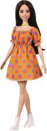 Barbie Modell - Narancssárga pöttyös ruha - Játékbaba