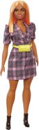 Barbie Model - Checkered dress with yellow kidney - Doll