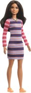 Barbie Modelka – Pruhované šaty s dlhými rukávmi - Bábika