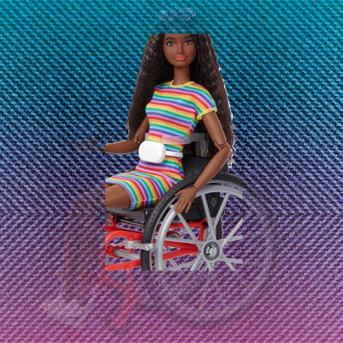 black wheelchair barbie