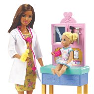 Barbie Foglalkozások - Gyermekorvos - barna hajú - Játékbaba
