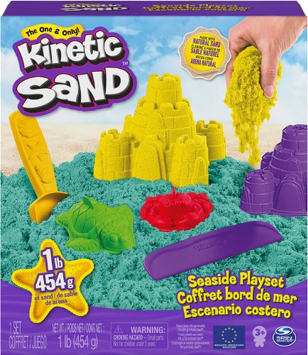 Kinetic Sand, Creativity Kit With 1Lb Red, Blue And Yellow Play