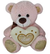 Teddy Bear Heart Pink - 23 cm - Plüss