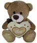 Teddybär mit Herz - braun - 23 cm - Kuscheltier