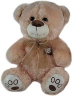 Medveď s mašľou Hnedý – 40 cm - Plyšový medveď