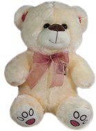 Medveď s mašľou Béžový – 40 cm - Plyšový medveď