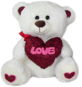 Teddy Bear With Heart Love - 30 cm White - Soft Toy