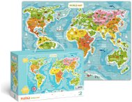 Puzzle Mapa Sveta – 100 dielikov - Puzzle