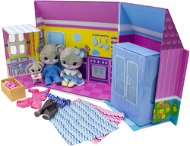 Tiny Tukkins - Deluxe Plush Play House Set mit 3 Plüschtieren und Zubehör - Figuren