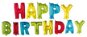 Fóliový balónik nápis Happy Birthday 3,5 m – farebný mix - Balóny