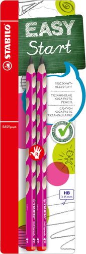 STABILO EASYgraph R HB růžová - balení 2 ks - Tužka - Hlavní obrázek