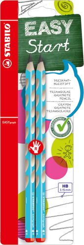 STABILO EASYgraph R HB modrá - balení 2 ks - Tužka - Hlavní obrázek