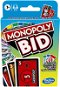 Monopoly Bid HU card game - Card Game