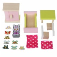Cubika 12640 Izba – drevený nábytok pre bábiky - Nábytok pre bábiky