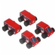Cubika 15108 Express Train - Wooden Train with Magnets - 4 Parts - Train