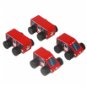 Cubika 15108 Express Train - Wooden Train with Magnets - 4 Parts - Train